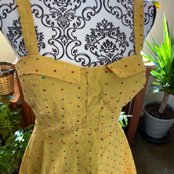 * Heart Soul Yellow Sweetheart Dress Sleeveless * - Picture 9 of 15